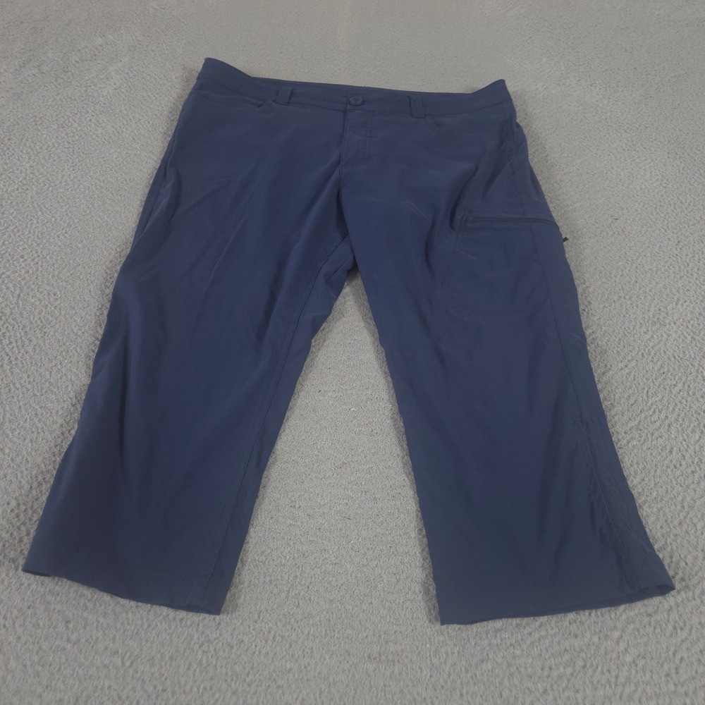 Eddie Bauer Pants Womens 14 Navy First Ascent Guide Pro Straight Nylon Stretch